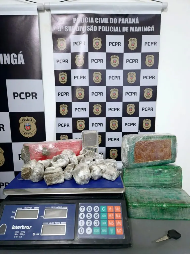 Casal preso por tráfico de drogas Maringá