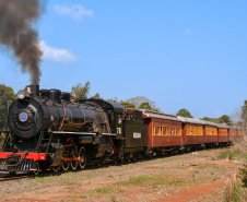 Trem dos Tropeiros Locomotiva a Vapor