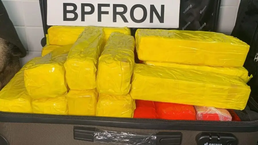 Passageira com mais de 20kg de Maconha em Ônibus