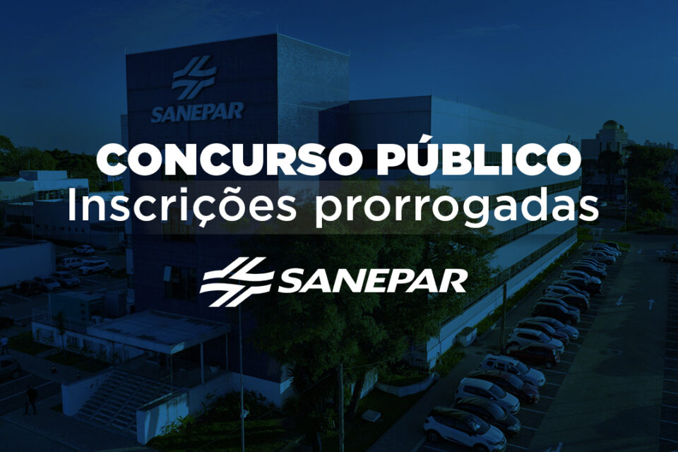 Sanepar prorrogou o prazo de inscrições até 21 de Outubro
