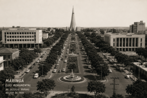 Eixo Monumental de Maringá e Avenida Getúlio Vargas
