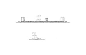 Projeto Ágora de Oscar Niemeyer para a área ferroviária de Maringá em 1987